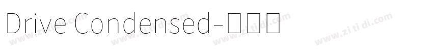 Drive Condensed字体转换